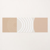 Warm Beige Sun Arch Balance #2 Yogamat (Achterkant (horizontaal))