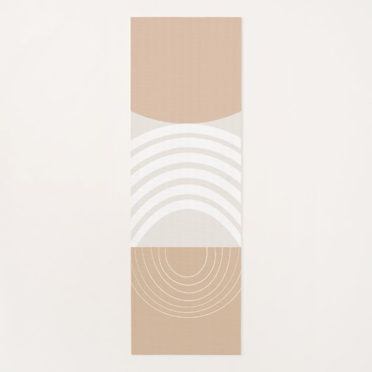 Warm Beige Sun Arch Balance #2 Yogamat (Voorkant)