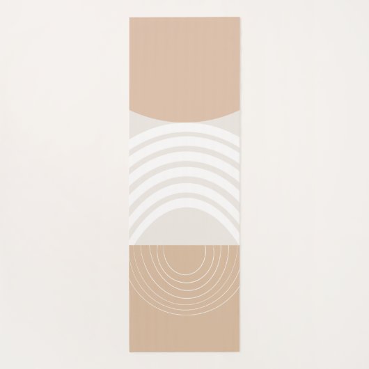 Warm Beige Sun Arch Balance #2 Yogamat (Achterkant)