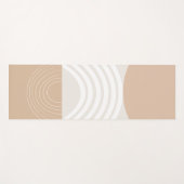 Warm Beige Sun Arch Balance #2 Yogamat (Voorkant (horizontaal))
