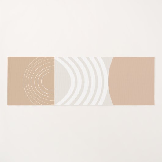 Warm Beige Sun Arch Balance #2 Yogamat (Voorkant (horizontaal))