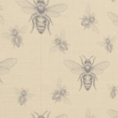 Warm Beige Vintage Franse Landelijke Gravure Bij Behang (Zoom)
