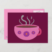 Warm bekertje koffie briefkaart (Voorkant / Achterkant)