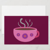 Warm bekertje koffie briefpapier (Voorkant / Achterkant)