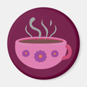 Warm bekertje koffie magneet