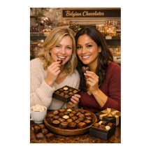 Warm Belgisch Praline Cafe Delight Poster