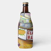 Warm bier, koude mannen en ik heb het warm flesjeskoeler (Fles Voorkant)