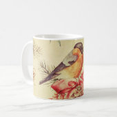 Warm  Bird Pine Holiday Illustration Koffiemok (Voorkant links)
