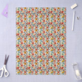 Warm Bloemenweefsel Tissuepapier (Craft)
