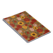 Warm Bloemig Patroon Notitieboek (Rechterzijde)