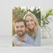 Warm Blue Gray Photo Kaart (Staand voorkant)