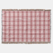 Warm Blush Checkerboard Pattern Soft Pink & Terrac Deken (Voorkant)