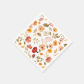 Warm Boho Kleine pompoen herfst baby shower Servet (Hoek)