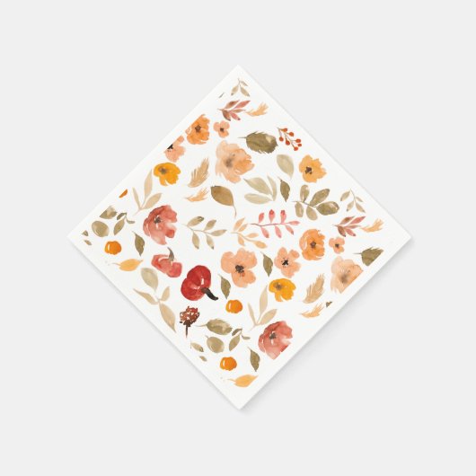 Warm Boho Kleine pompoen herfst baby shower Servet (Hoek)