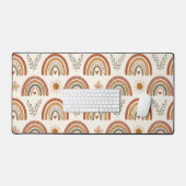Warm Boho Waterverf Regenboog Bureaumat (Keyboard & Muis)
