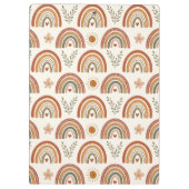 Warm Boho Waterverf Regenboog Klembord (Achterkant)