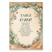 Warm Botanisch Lijst bruiloft Kaart (Voorkant)