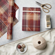 Warm Bourgondië Bruine Herfst Klei Plaid Patroon