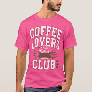 Warm Brew Coffee-liefhebbers Iconisch Clubontwerp  T-shirt