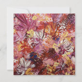 Warm Bright Bloemen Blank Kaart (Voorkant)