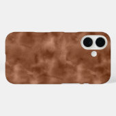 Warm bruin Abstracte Waterverf stijl Case-Mate iPhone Case (Achterkant (horizontaal))