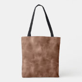 Warm bruin Abstracte Waterverf stijl Tote Bag (Achterkant)