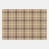 Warm bruin betegeld omslagpapier inpakpapier vel (Voorkant)