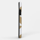 Warm bruin geometrisch decosubepatroon Case-Mate iPhone case (Achterkant/rechts)