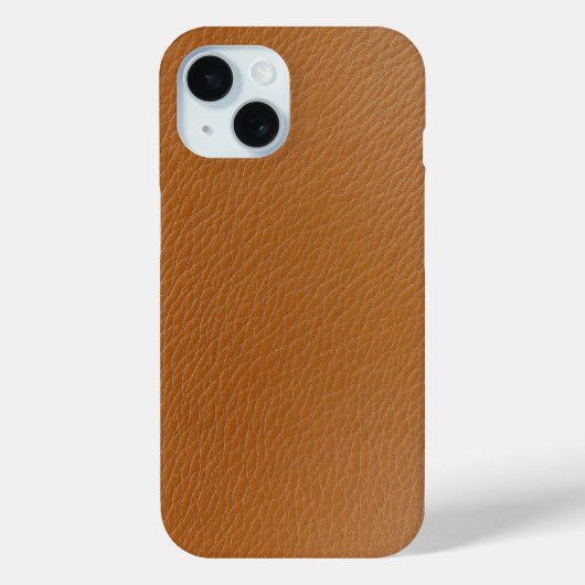 Warm bruin lederen getextureerde telefoonhoes Case-Mate iPhone case (Achterkant)
