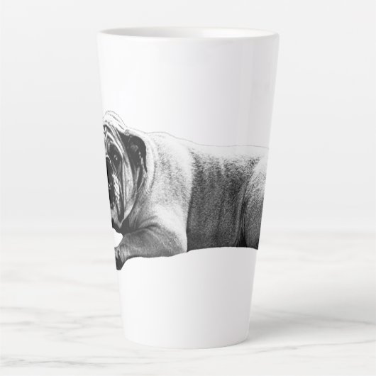 Warm Bulldog Morning Latte Mok (Voorkant)