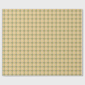 Warm buttery yellow mosaic tile Wrapping Paper Cadeaupapier (Vlak)