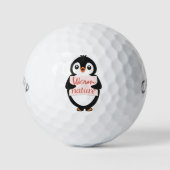 Warm by nature: Adorable Penguin with Playful Text Golfballen (Voorkant)