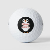Warm by nature: Adorable Penguin with Playful Text Golfballen (Voorkant)