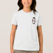 Warm by nature: Adorable Penguin with Playful Text Tri-Blend Shirt (Voorkant)