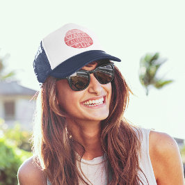 Warm California Sun  Typografie Coral Trucker Pet
