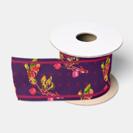 Warm Cherry Splendor Satin Satijnen Lint
