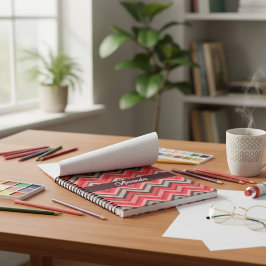 Warm Chevron Notitieboek