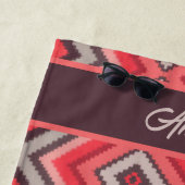 Warm Chevron Strandlaken (In situ)