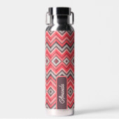 Warm Chevron Waterfles (Voorkant)