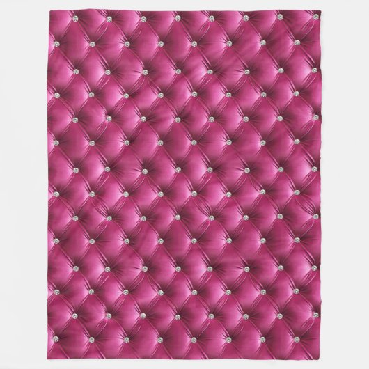 Warm Chic Pink Faux Velvet Fleece Deken (Voorkant)