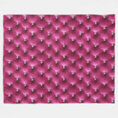 Warm Chic Pink Faux Velvet Fleece Deken (Voorkant (Horizontaal))