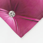 Warm Chic Pink Faux Velvet Fleece Deken (Hoek)