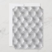 Warm Chic Soft Grey Faux Velvet Vrijgezellenfeest Kaart (Achterkant)