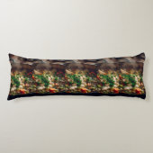 Warm Chicken Soup Steam Art – Rustic Home Cooking  Lichaamskussen (Voorkant)