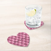 Warm Chique Zachroze Nepfluwelen Stof Kartonnen Onderzetters (Insitu)