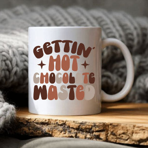 Warm chocoladeafval krijgen koffiemok