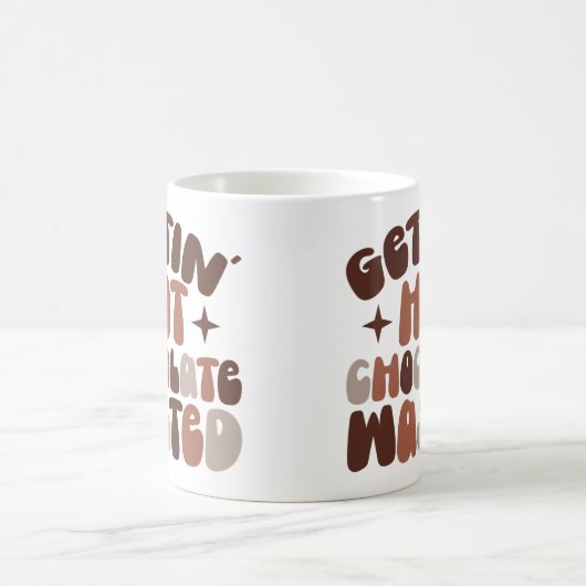 Warm chocoladeafval krijgen koffiemok (Center)