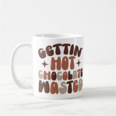 Warm chocoladeafval krijgen koffiemok (Links)