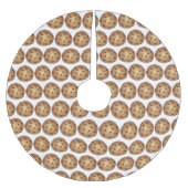 Warm Chocolate Chip Cookies Snack Food Bakery Kerstboom Rok (Voorkant)