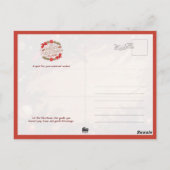 Warm Christmas Fireplace Scene Briefkaart (Achterkant)